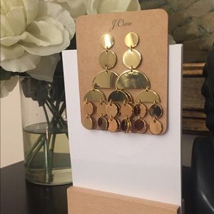 J.Crew NEW Modern Gold Bold Earrings
